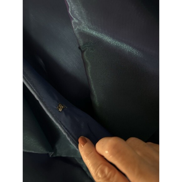 Helene Blake Evening formal wrap top Size Medium Color royal blue and purple - Picture 6 of 9